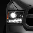 Load image into Gallery viewer, Raxiom 09-18 Dodge RAM 1500 LED Halo Headlights w/ Swtchbck Turn Signals- Chrome Hsng (Clear Lens) - Main Product View