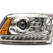 Load image into Gallery viewer, Raxiom 09-18 Dodge RAM 1500 LED Halo Headlights w/ Swtchbck Turn Signals- Chrome Hsng (Clear Lens) - Back View