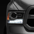 Load image into Gallery viewer, Raxiom 09-18 Dodge RAM 1500 LED Halo Headlights w/ Swtchbck Turn Signals- Chrome Hsng (Clear Lens) - Additional View 5