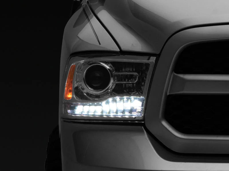 Raxiom 09-18 Dodge RAM 1500 LED Halo Headlights w/ Swtchbck Turn Signals- Chrome Hsng (Clear Lens) - Additional View 5