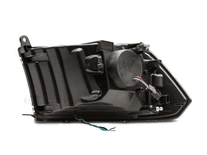 Raxiom 09-18 RAM 1500 LED Halo Projector Headlights- Black Housing (Clear Lens) - Side View