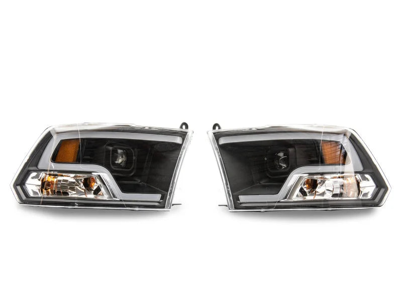 Raxiom 09-18 RAM 1500 LED Halo Projector Headlights- Black Housing (Clear Lens) - Additional View 6