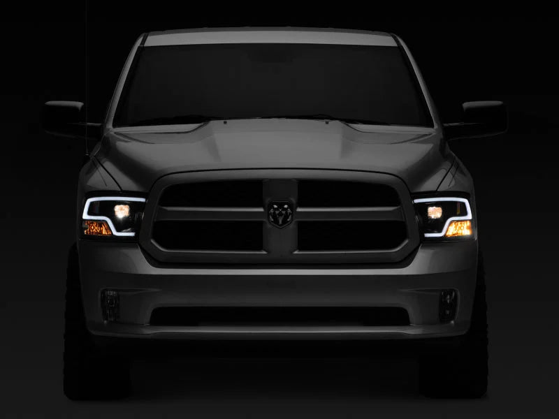 Raxiom 09-18 RAM 1500 LED Halo Projector Headlights- Black Housing (Clear Lens) - Additional View 7