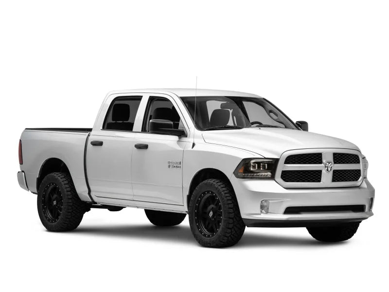 Raxiom 09-18 RAM 1500 LED Projector Headlights w/ Switchback Turn Signals- Blk Housing (Clear Lens) - Side View