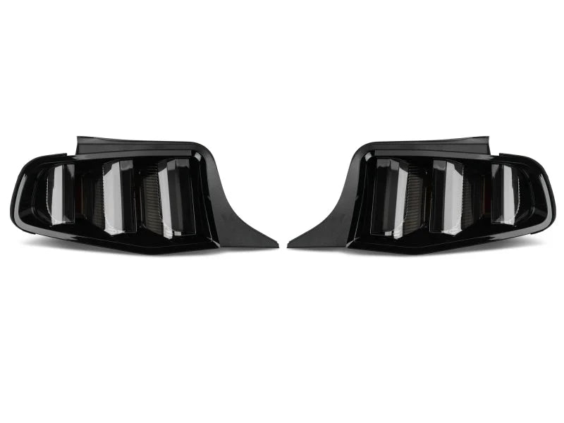 Raxiom 10-12 Ford Mustang Vector V2 LED Tail Lights - Gloss Black Housing (Clear Lens) - Installation View
