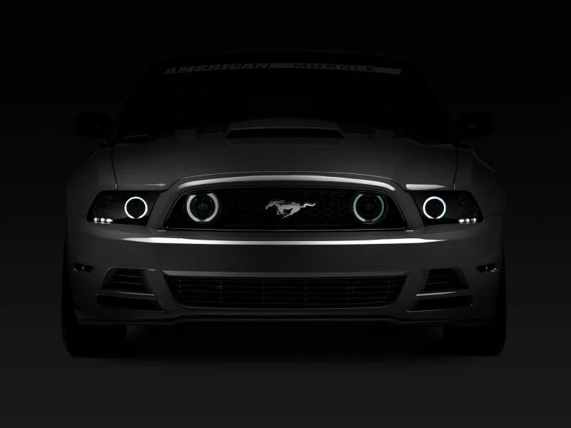 Raxiom 13-14 Ford Mustang GT CCFL Halo Fog Lights (Smoked) - Additional View 8