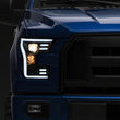 Load image into Gallery viewer, Raxiom 15-17 Ford F-150 G3 Projector Headlights w/ LED Accent- Blk Housing (Clear Lens) - Main Product View
