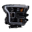 Load image into Gallery viewer, Raxiom 15-17 Ford F-150 G3 Projector Headlights w/ LED Accent- Blk Housing (Clear Lens) - Additional View 8
