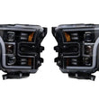 Load image into Gallery viewer, Raxiom 15-17 Ford F-150 G3 Projector Headlights w/ LED Accent- Blk Housing (Clear Lens) - Additional View 13