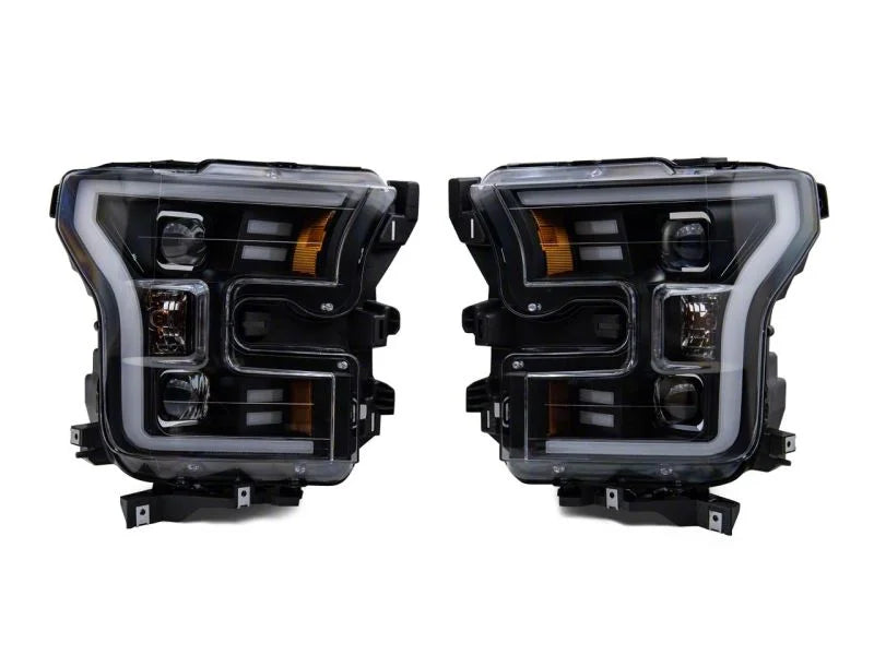 Raxiom 15-17 Ford F-150 G3 Projector Headlights w/ LED Accent- Blk Housing (Clear Lens) - Additional View 13