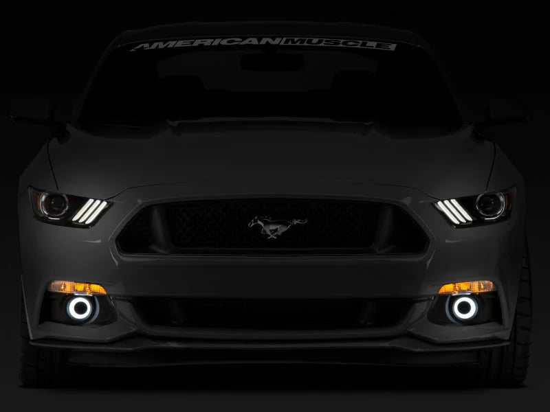 Raxiom 15-17 Ford Mustang LED Halo Fog Lights (w/ Factory Fog Lights) - Back View