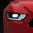 Load image into Gallery viewer, Raxiom 15-17 Ford Mustang Projector Headlights OEM HID Bulbs- Black Housing (Clear Lens) - Main Product View