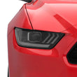Load image into Gallery viewer, Raxiom 15-17 Ford Mustang Projector Headlights OEM HID Bulbs- Black Housing (Clear Lens) - Side View