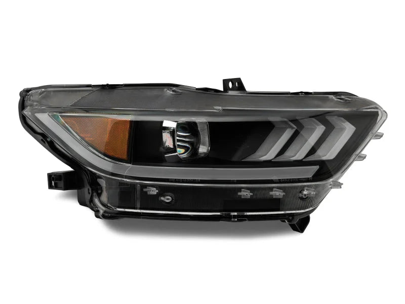 Raxiom 15-17 Ford Mustang Projector Headlights OEM HID Bulbs- Black Housing (Clear Lens) - Additional View 6