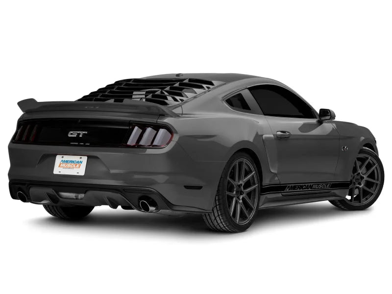 Raxiom 15-22 Ford Mustang Axial Series LED Side Marker Lights Rear (Smoked) - Side View
