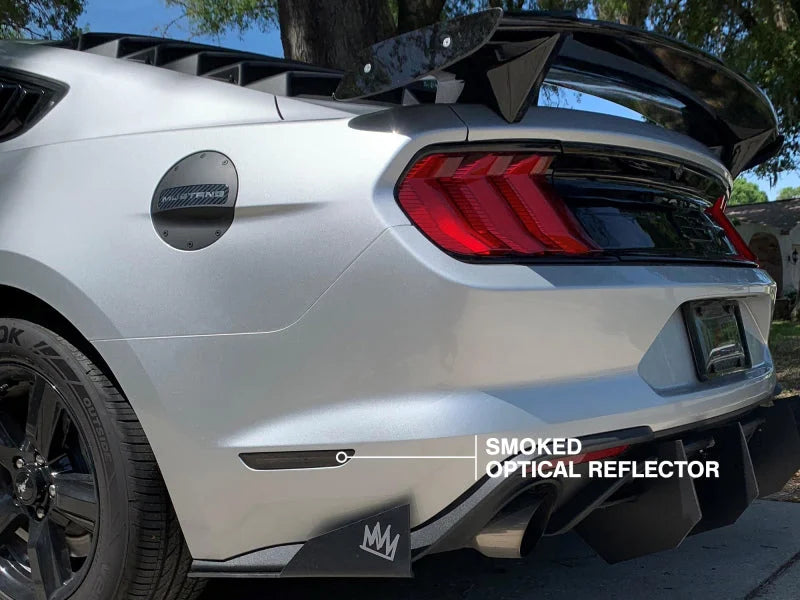 Raxiom 15-22 Ford Mustang Axial Series LED Side Marker Lights Rear (Smoked) - Additional View 10