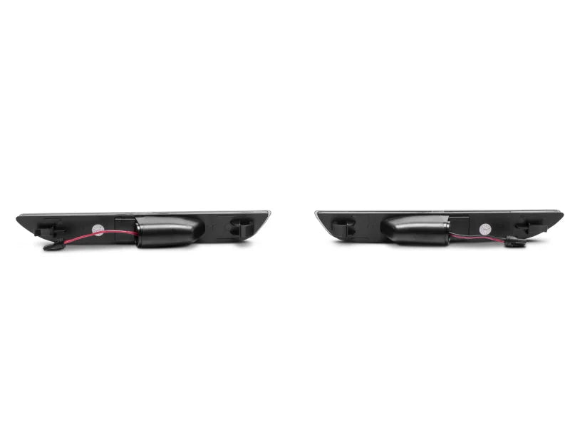 Raxiom 15-22 Ford Mustang Axial Series LED Side Marker Lights Rear (Smoked) - Back View