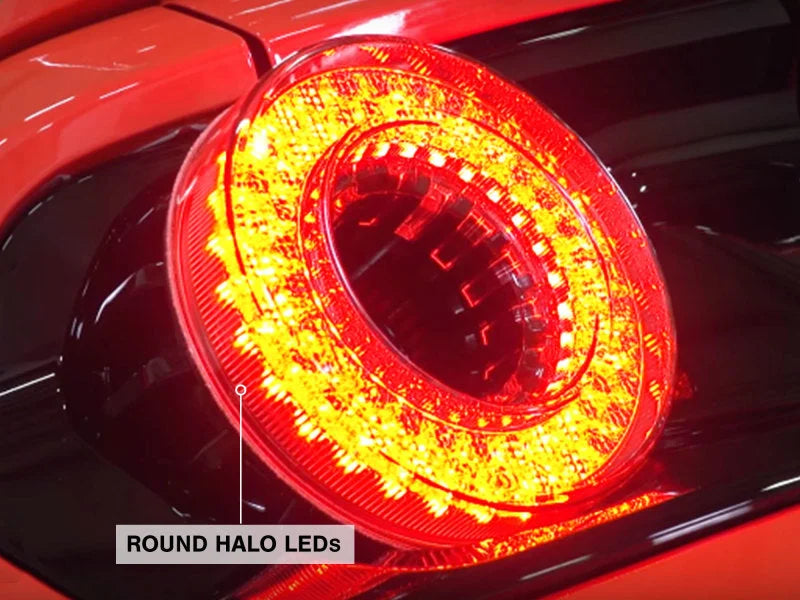 Raxiom 15-22 Ford Mustang Halo LED Tail Lights - Gloss Black Housing (Smoked Lens) - Additional View 9