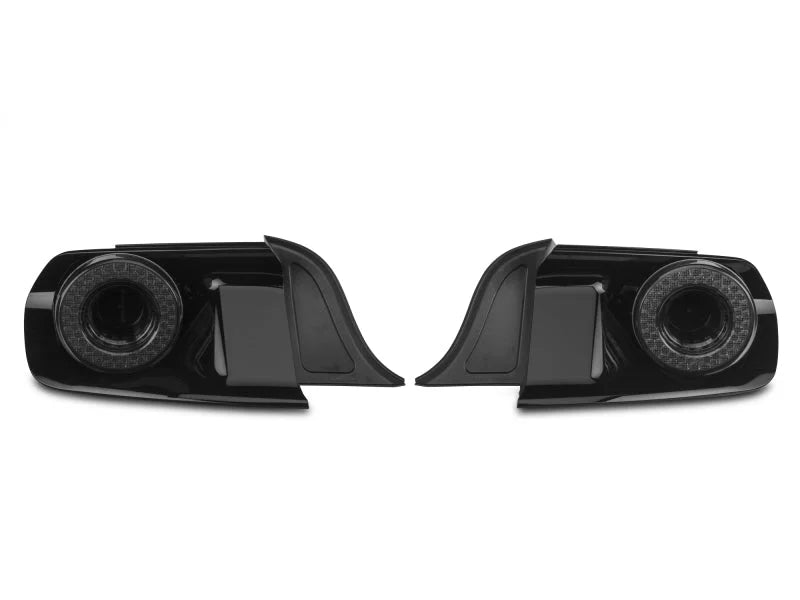 Raxiom 15-22 Ford Mustang Halo LED Tail Lights - Gloss Black Housing (Smoked Lens) - Additional View 11