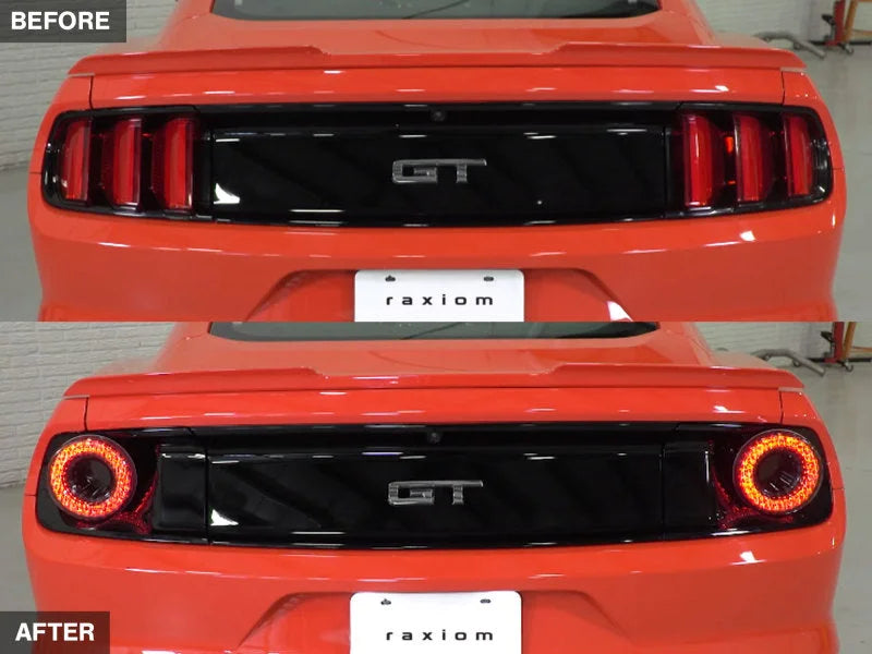 Raxiom 15-22 Ford Mustang Halo LED Tail Lights - Gloss Black Housing (Smoked Lens) - Additional View 15
