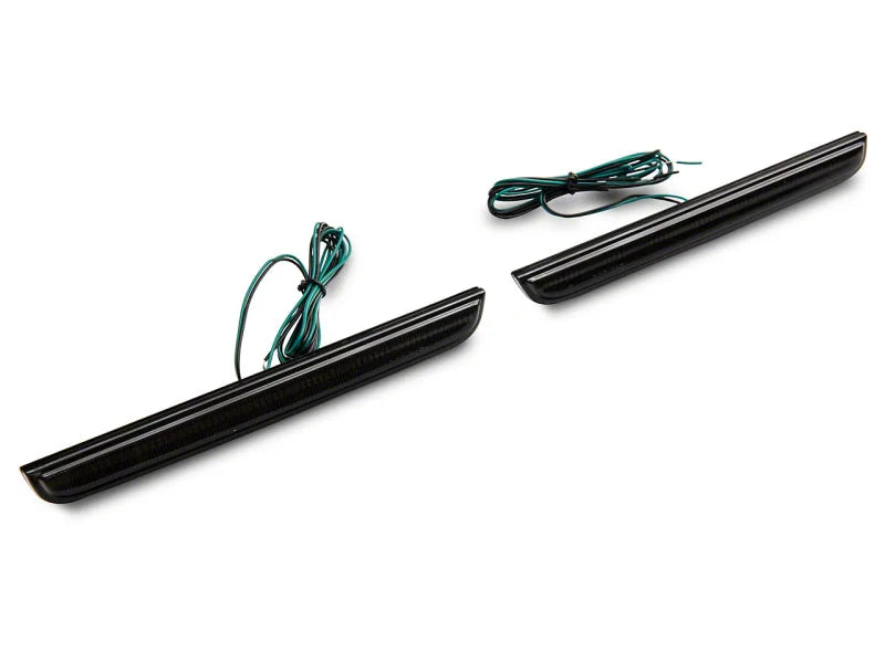 Raxiom 15-23 Dodge Challenger Axial Series LED Rear Bumper Reflector Lamps- Smoked - Main Product View