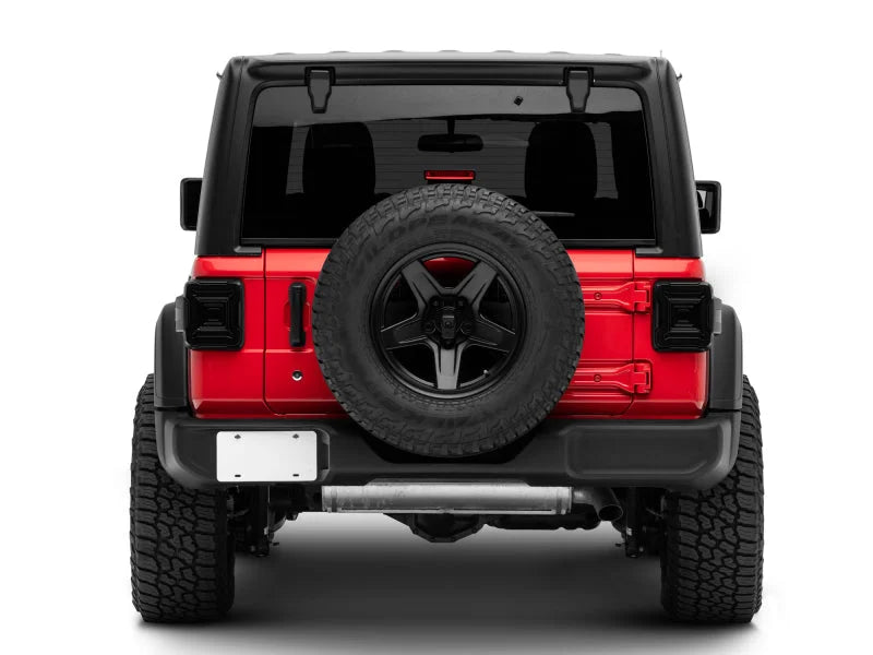 Raxiom 18-22 Jeep Wrangler JL Axial Series Plateau LED Tail Lights- Black Housing (Smoked Lens) - Additional View 9