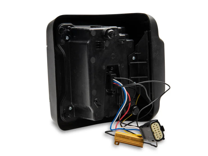 Raxiom 18-22 Jeep Wrangler JL Axial Series Plateau LED Tail Lights- Black Housing (Smoked Lens) - Additional View 11