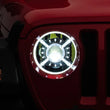 Load image into Gallery viewer, Raxiom 18-22 Jeep Wrangler JL/ JT 9-Inch LED Headlights w/ DRL and Halo- Black Housing (Clear Lens) - Main Product View