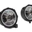 Load image into Gallery viewer, Raxiom 18-22 Jeep Wrangler JL/ JT 9-Inch LED Headlights w/ DRL and Halo- Black Housing (Clear Lens) - Additional View 6