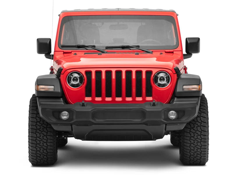 Raxiom 18-22 Jeep Wrangler JL/ JT 9-Inch LED Headlights w/ DRL and Halo- Black Housing (Clear Lens) - Additional View 7