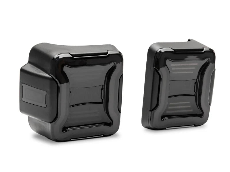 Raxiom 18-22 Jeep Wrangler JL LED Tail Lights- Black Housing (Smoked Lens) - Side View