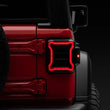 Load image into Gallery viewer, Raxiom 18-22 Jeep Wrangler JL LED Tail Lights- Black Housing (Smoked Lens) - Installation View