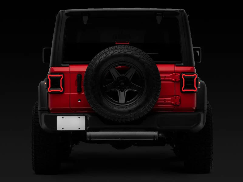 Raxiom 18-22 Jeep Wrangler JL LED Tail Lights- Black Housing (Smoked Lens) - Additional View 7