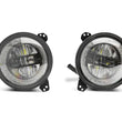 Load image into Gallery viewer, Raxiom 18-22 Jeep Wrangler JL/JT Axial Series LED Headlights- Black Housing (Clear Lens) - Side View