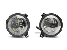 Load image into Gallery viewer, Raxiom 18-22 Jeep Wrangler JL/JT Axial Series LED Headlights- Black Housing (Clear Lens) - Side View