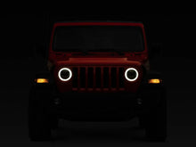 Load image into Gallery viewer, Raxiom 18-22 Jeep Wrangler JL/JT Axial Series LED Headlights- Black Housing (Clear Lens) - Back View