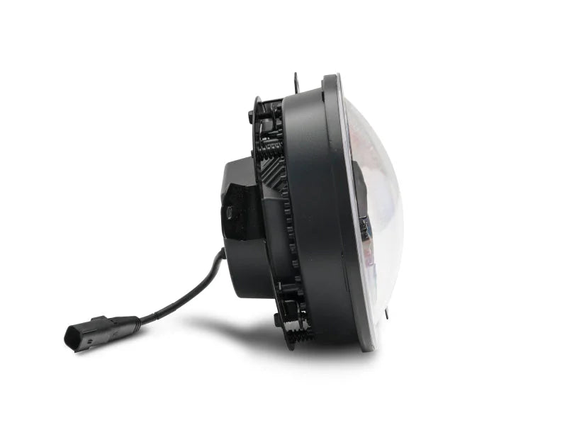 Raxiom 18-22 Jeep Wrangler JL/JT Axial Series LED Headlights- Black Housing (Clear Lens) - Additional View 9