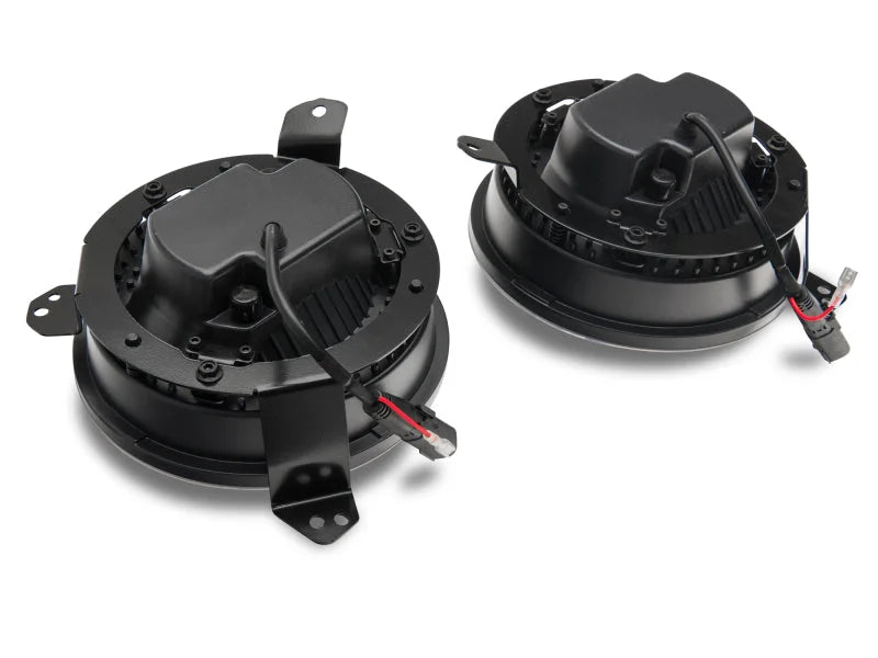 Raxiom 18-22 Jeep Wrangler JL/JT Axial Series LED Headlights- Black Housing (Clear Lens) - Additional View 11