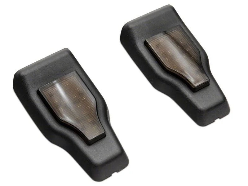 Raxiom 18-23 Jeep Wrangler JL Axial Series Rear Window Glass Hinge LED Lights - Side View