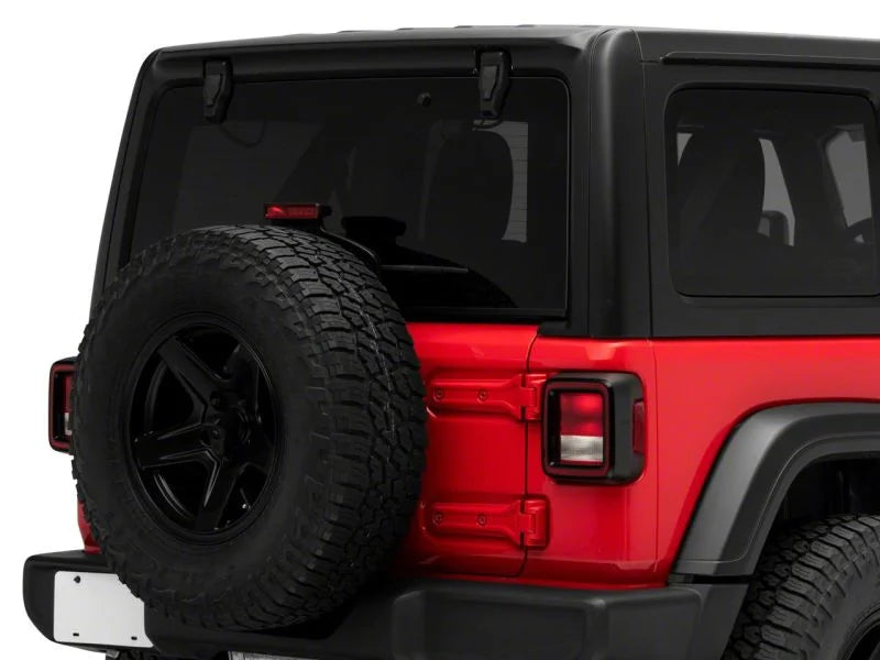 Raxiom 18-23 Jeep Wrangler JL Axial Series Rear Window Glass Hinge LED Lights - Back View