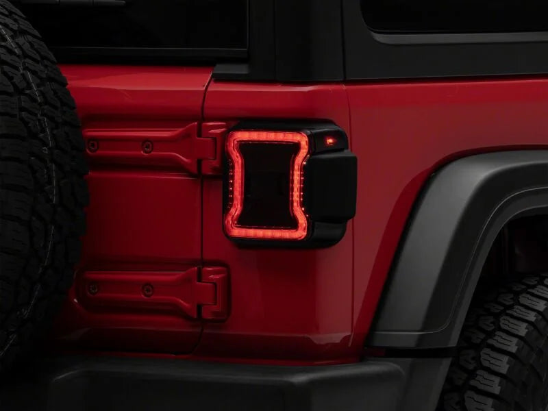Raxiom 18-26 Jeep Wrangler JL LED Tail Lights- Red Housing- Smoked Lens - Additional View 7