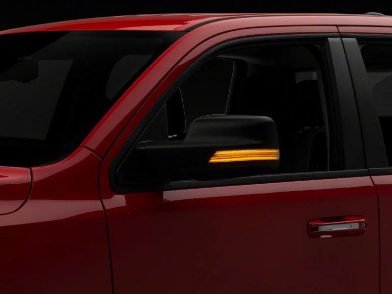 Raxiom 19-23 Dodge RAM 1500 Axial Series Sequential LED Mirror Lighting - Installation View