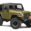 Load image into Gallery viewer, Raxiom 50-In LED Light Bar Windshield Mount w/ Auxiliary Bracket fits 1997-2006 Jeep Wrangler Tj - Side View