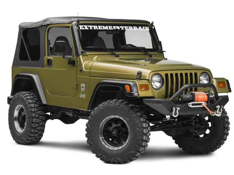 Raxiom 50-In LED Light Bar Windshield Mount w/ Auxiliary Bracket fits 1997-2006 Jeep Wrangler Tj - Side View
