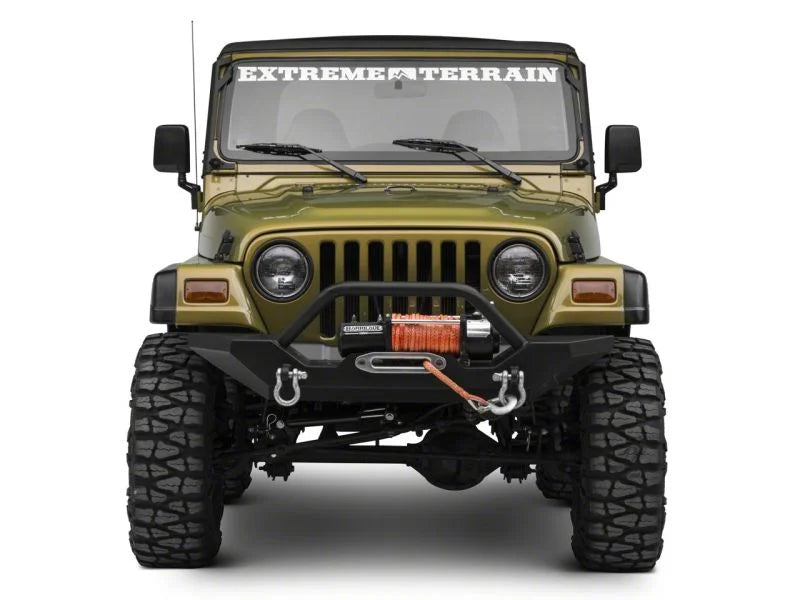 Raxiom 50-In LED Light Bar Windshield Mount w/ Auxiliary Bracket fits 1997-2006 Jeep Wrangler Tj - Back View
