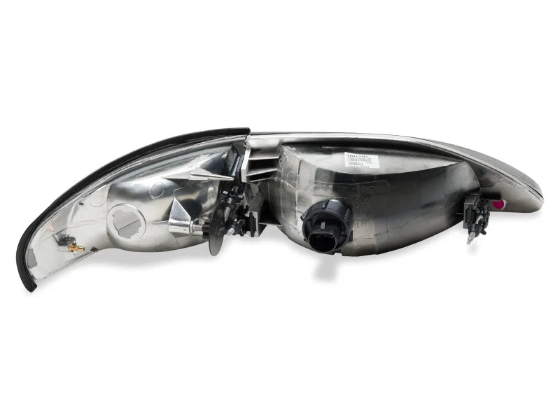 Raxiom 94-98 Mustang Axial Series Cobra Style Headlights- Black Housing (Clear Lens) - Back View