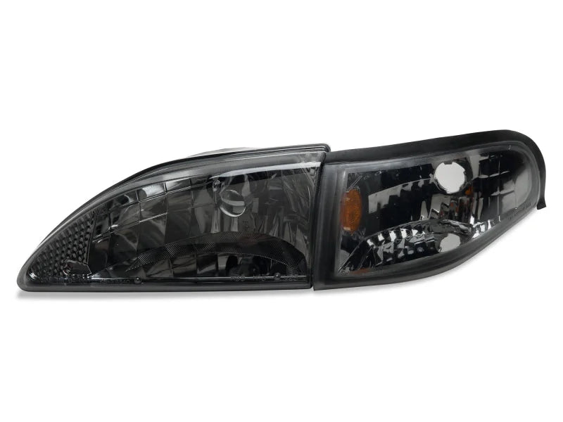 Raxiom 94-98 Mustang Axial Series Cobra Style Headlights- Black Housing (Clear Lens) - Additional View 5