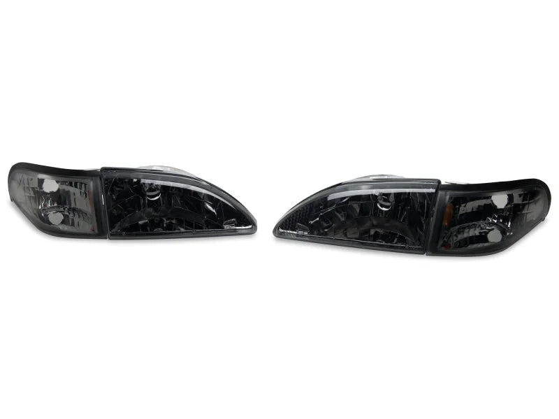 Raxiom 94-98 Mustang Axial Series Cobra Style Headlights- Black Housing (Clear Lens) - Additional View 8