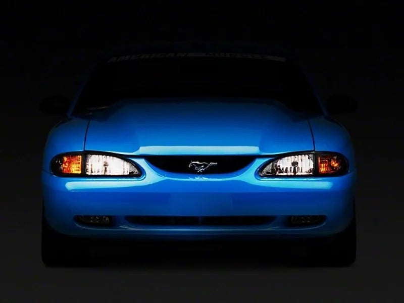 Raxiom 94-98 Mustang Axial Series Cobra Style Headlights- Black Housing (Clear Lens) - Additional View 13