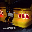 Load image into Gallery viewer, Raxiom 96-98 Ford Mustang Icon LED Tail Lights- Black Housing (Smoked Lens) - Additional View 5
